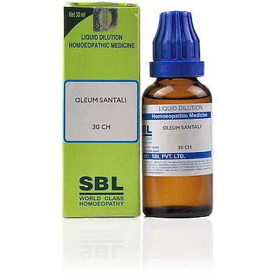 (3-15 D Delivery) SBL Oleum Santali 30 CH,200 CH,1000 CH (30 ML) Dilution