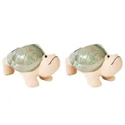 2x Urban Products Turtle Themed Pot Planter Pot Hanger Home Decor Sage 21cm