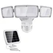 Solar Security Lights 2400mAh LED Motion Sensor Light Outdoor, Rechargable 16...