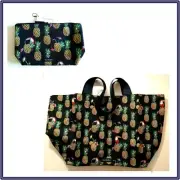 NWT Vera Bradley Lighten Up Large Family Tote + Large Cosmetic in Toucan Party