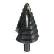 10-45mm HSS Spiral Grooved Step Drill Bit Nitriding Black Groove Core Hole Cutter Bit