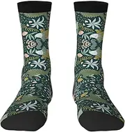 [pvinnk] Cute Dinosaur Print Adult Long Thick Socks Unisex Crew Socks For Men Womenfor Workouts Sports Socks, 3 Black, One Size