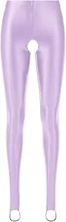 [GRRKDFQ] Women's Erotic Costumes Mid Waist Open Crotch Stockings Pantyhose