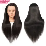 Mannequin Head Hairdresser Styling Manikin Hair Cosmetology Training Doll 26-28"