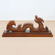 Wenge Wood Japanese Samurai Sword Holder Stand Katana Tanto Rack Dragon Shape