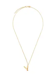 Missoma V Initial 18kt Gold-plated Necklace One Size