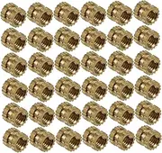 GLEAVI 100pcs Copper Knurled Nuts M2*3 * 3.5 Injection Brass Mini Insert Thread