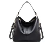 Women’s Leather Handbag Shoulder Bag Black