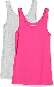 [Amazon Essentials] Women's Slim-Fit Tank, Pack of 2
