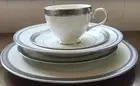 Mikasa Palatial Platinum 5 Piece Place Setting - New in Box Set of 4. L3235-905