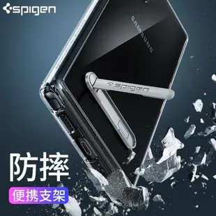 【便攜好殼】Spigen 適用于三星note10 +plus手機殼Note 10保護套防摔透明硅膠全包帶支架plus新款男女潮創意