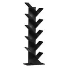 10 Tier Tree Book Shelf, Floor Standing Wood Bookshelf for Narrow Space, Stor...