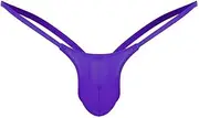 [Generic] Thong Mens Rise Back Open G-String Underwear Briefs Underpants Low Lingerie with Push up Bra