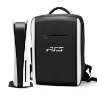 在飛比找Yahoo!奇摩拍賣優惠-PS5背包 PS5游戲機收納包 PS5主機雙肩包 PS5手提