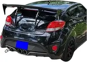 Compatible for Hyundai Veloster RSW High Quality Carbon Fiber Rear Trunk Lid Car Spoiler Wings Car Tuning Accessories Part(Carbon Fiber)