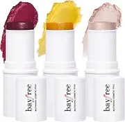 KIMUSE Multi Stick Trio Face Makeup, Cream Blush & Highlight Stick & Moisturizer Makeup Sticks for All Skin