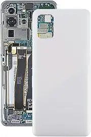 HUOLUNGJIN Replacement Battery Back Cover for Samsung Galaxy A31,Housing Door Repair Part for Galaxy A31 (White)