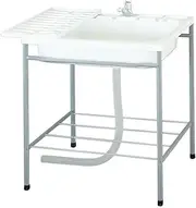 Sanka JAG600 Simple Sink with Faucet, Outdoor, Outdoor, Drainer, Towel Rack, Garden Kitchen