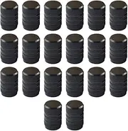 20 Pieces Car Tire Valve Stem Caps Tire Air Caps Replacement Practical Professional Accessories Stem Covers for Bicycles, Black