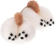 Tofficu 2pcs Felt Corgi Butt Keychain Decor Adorable Corgi Butt Pendant for Personal Use Present Charming Hanging Decoration for Bags School and Home