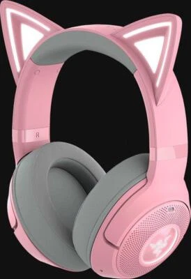 Razer Genuine Kraken Kitty V2 Headphones – Quartz Edition, Bluetooth 5.3