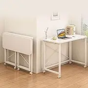 Foldable Desk, Portable Home Office Desk, Study Writing Table for Small Spaces,for Writing, Studying, Gaming, Office(80 * 40 * 75cm)