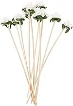 10Pcs Fireless Aroma Diffuser Flowers Dahlia Scented Sticks for Home Decor Safe Aromatherapy Decor for Living Room Bedroom Office and More