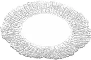 VINTORKY Round Glass Tray Lids Divided Serving Bowl for Snack Dried Fruit Tray Appetizer Plates