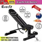 Everfit Weight Bench Adjustable FID Bench Press Home Gym 450kg Capacity