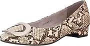 Bridget Birkin(ブリジットバーキン) 501509 Women's Square Buckle One Heel Ballet Pumps, NAP, 24.0 cm