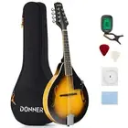 Donner Mandolin 8 Strings Beginner Set w/ Soft Case Picks Tuner Strings DML New