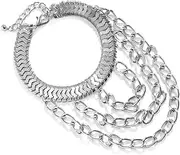 [WOFASHPURET] Shoe Chain Anklet Gold Sandals Ankle Bracelets for Women High Heel Anklet Jewelry for Women Pants Necklaces Tie Beads Trendy Costume Anklets High Heel Accessory Golden Iron