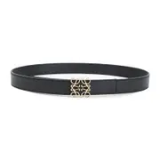 [Loewe] Loewe-Black Anagram Rev 2.8 Cm Calf Skin Belt-Donna 75 CM
