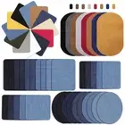 5pcs Iron on Fabric Patches Suede Denim For DIY Clothes Sewing Patch Jean Repair