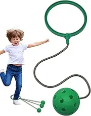 Ankle Skip Ball for Kids | Assorted Colors Rotating Soft Single-Leg Swing Jumping Ring,Coordination Fitness Sports Ball Outside Exercise Skipping Toy for Kindergarten