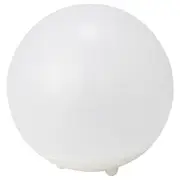 SOLVINDEN LED solar-powered floor lamp, outdoor/globe white