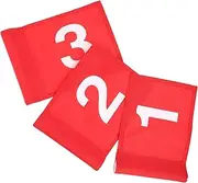 WHAMVOX 3pcs Golf Training Numbered Flags for Golf Course Sturdy Portable Golfing Flags Numbers for Practice Accuracy Enhancement