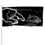 PANTHERS NRL outdoor Pole Flag 180 x 90cm