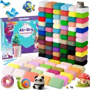 Air Dry Clay 102 Colors, Modeling Clay for Kids,Diy Model Magic Clay, Molding Cl
