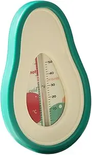 IWOWHERO 1pc Cartoon Avocado Bathtub Temperature Monitor for Accurate Water Thermometer with Drainage Easy Read Display for Safe Bathing Spa Fun