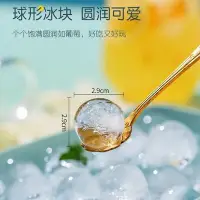 在飛比找Yahoo!奇摩拍賣優惠-熱銷 創意網紅彈珠果凍自制凍圓形冰塊冰球模具冰格制冰盒帶蓋家