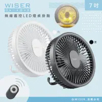 在飛比找momo購物網優惠-【WISER精選】充插兩用7吋USB風扇壁扇DC扇掛扇循環扇