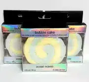 Body and Earth Bubble Cake Ocean Waves 2.8 oz 2 Uses Per Bar (3 Bars) NIB! #F-16