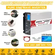 4KW 5KW 6KW 8KW 12/24/48/60/70V to 220V Pure Sine Wave Power Inverter USB Port