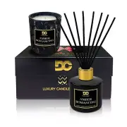 Amber Romancing Luxury Candle and Reed Diffuser Set, Perfect Gift Idea