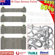 H-Shaped Gabion Baskets Outdoor Cages Stone Wire Mesh Planter Steel Garden Decor