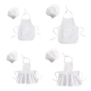 Children Chef Apron Front Boys Girls Apron Kitchen Craft Kids Apron