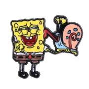 SpongeBob SquarePants Friend Gary Licking Bob Enamel Metal Pin NEW UNUSED