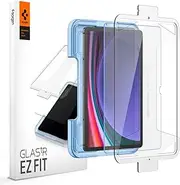 SPIGEN EZ Fit for Samsung Galaxy Tab S10 FE 2025 S9 2023 Screen Protector, Easy Application Auto Alignment Technology Installation Tray, Oleophobic Coating 9H Tempered Slim Glass Cover - Clear
