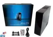 NEW Black Mini-ITX Media Center HTPC Slim Desktop/Tower PC Case, 200W PSU, Stand